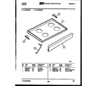 Tappan 31-2239-00-03 cooktop parts diagram