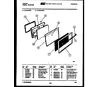 Tappan 31-2759-00-02 door parts diagram