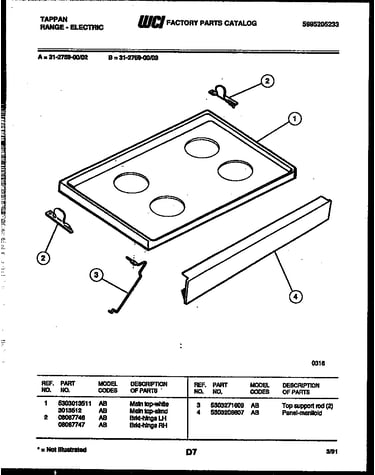 Cooktop parts