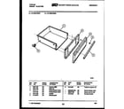 Tappan 31-3347-00-02 drawer parts diagram