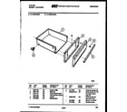 Tappan 31-2649-00-02 drawer parts diagram
