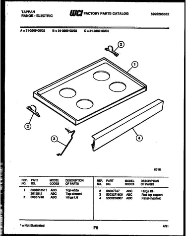 Cooktop parts