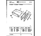 Tappan 31-3969-00-02 drawer parts diagram