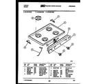 Tappan 30-2239-23-05 cooktop parts diagram