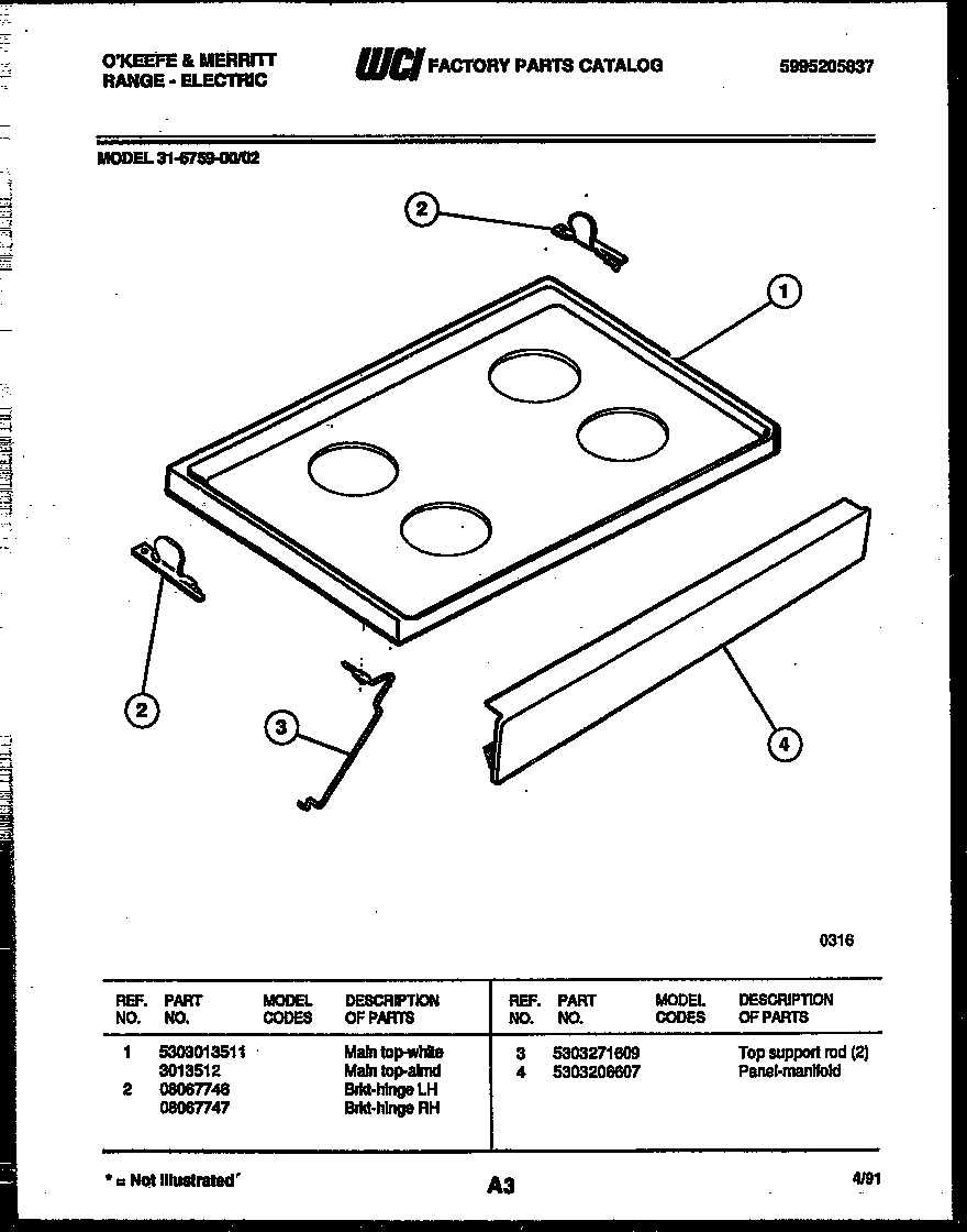 COOKTOP PARTS