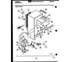 Frigidaire GCD14AJ0 system and automatic defrost parts diagram