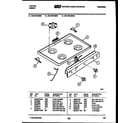 Tappan 32-1019-00-04 cooktop parts diagram