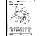 Tappan 30-1149-00-03 cooktop parts diagram