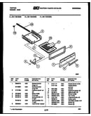 Broiler drawer parts