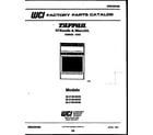 Tappan 30-2139-23-04 cover page diagram