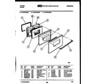 Tappan 30-2139-23-04 door parts diagram