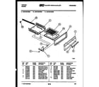 Tappan 30-2139-00-03 broiler drawer parts diagram