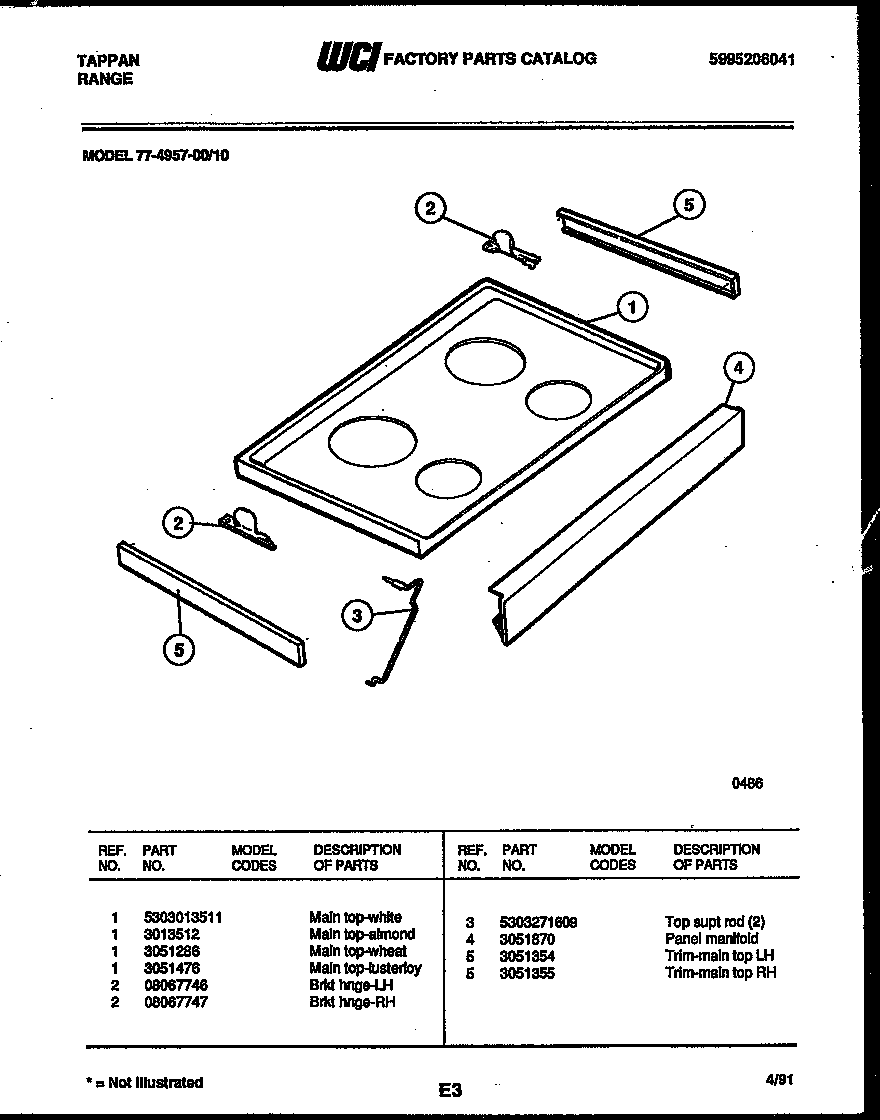 Cooktop parts