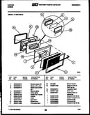 Lower oven door parts