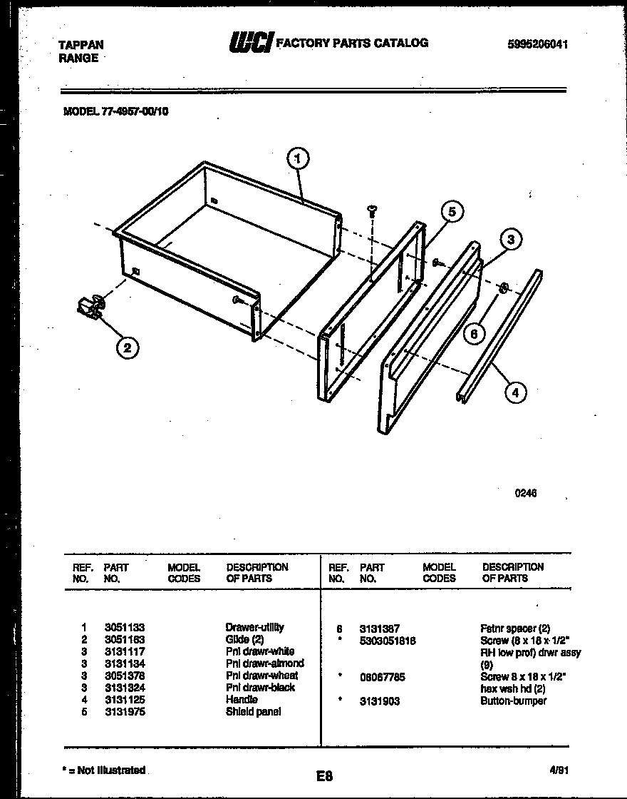 DRAWER PARTS