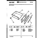 Tappan 31-7969-00-02 drawer parts diagram