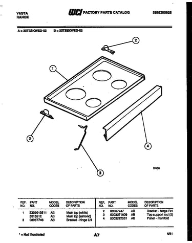 Cooktop parts