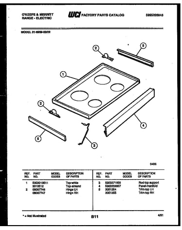 Cooktop parts