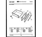 Tappan 31-6969-00-02 drawer parts diagram