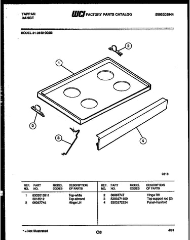 Cooktop parts