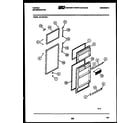 Tappan 49-2848-23-03 cabinet and component parts diagram