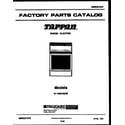 Tappan 31-1049-00-05 cover page diagram