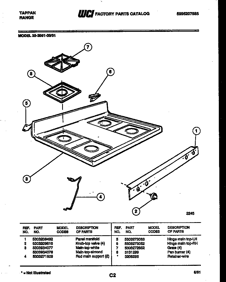 Cooktop parts