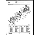 Tappan 30-3981-00-01 door parts diagram