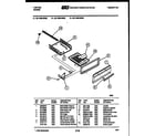 Tappan 32-1039-00-04 broiler drawer parts diagram