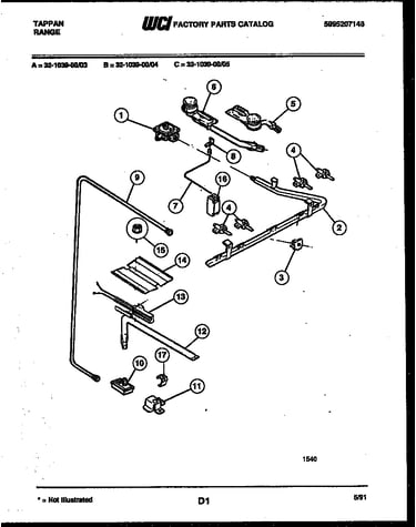 Burner, manifold and gas control