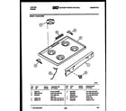 Tappan 72-2547-00-09 cooktop parts diagram
