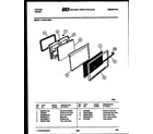 Tappan 72-2547-00-09 lower oven door parts diagram