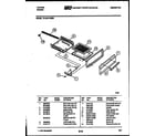 Tappan 72-2547-00-09 broiler drawer parts diagram