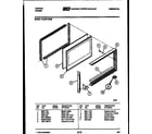 Tappan 72-2547-00-09 upper oven door parts diagram