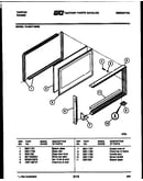 Upper oven door parts