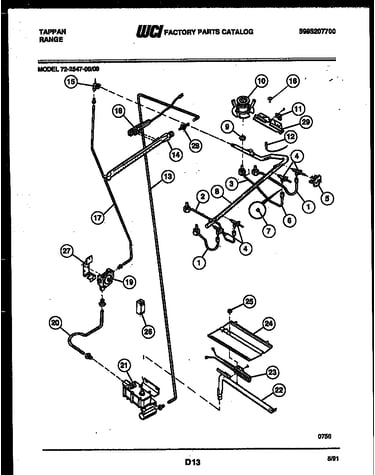 Burner, manifold and gas control