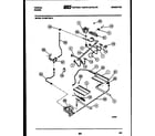 Tappan 76-4967-00-13 burner, manifold and gas control diagram