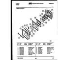 Tappan 76-4967-00-13 lower oven door parts diagram