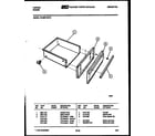 Tappan 76-4967-00-13 drawer parts diagram