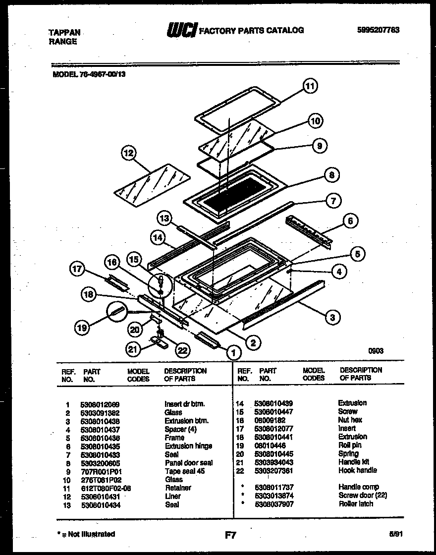 Top door parts