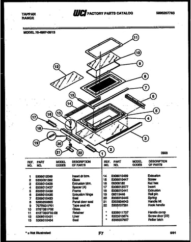 Top door parts