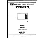 Tappan 56-9281-10-01 front cover diagram