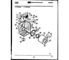 Tappan 47-2828-00-03 cabinet and component parts diagram