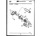 Tappan 47-2848-23-03 blower and drive parts diagram