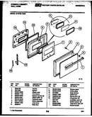 Lower oven door parts