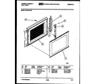 Tappan 57-6709-00-03 upper oven door parts diagram