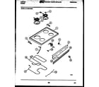 Tappan 37-1039-00-03 cooktop and broiler parts diagram