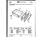 Tappan 37-1039-00-03 drawer parts diagram