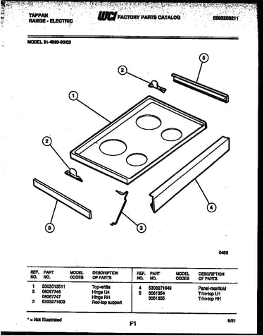 Cooktop parts