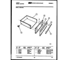 Tappan 31-4989-00-03 drawer parts diagram